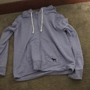 Like new purple pink sweat shirt (unzip able)